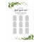 9 Tables Wedding Seating Chart Elegant Greenery