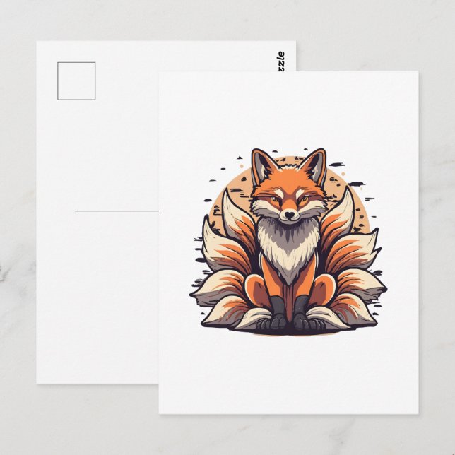9 Tailed Fox Spirt Postcard (Front/Back)