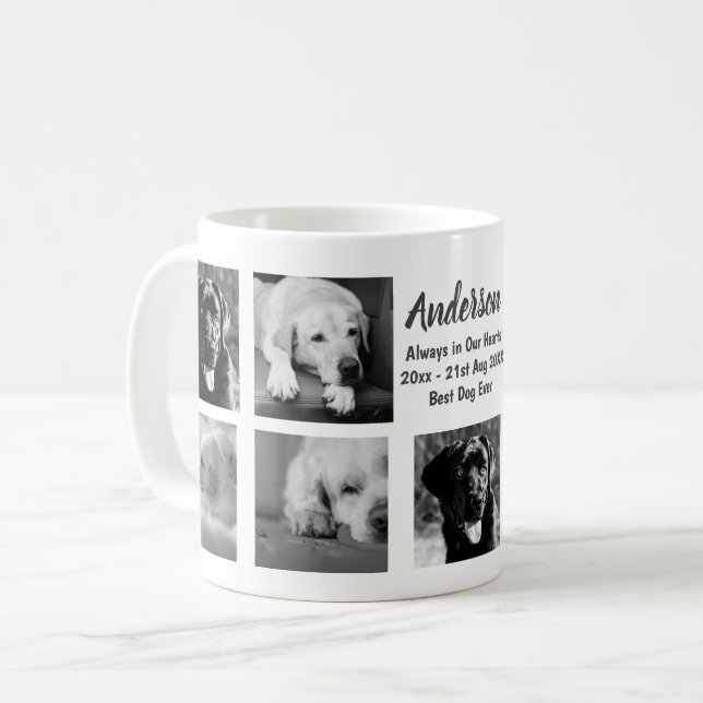 9 x Photo Collage Labrador Dog Lovers Custom Text Coffee Mug (Front Left)