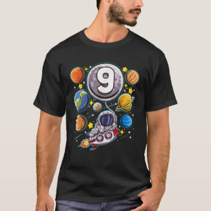 9 Year Old Birthday Astronaut 9th Space Boy Birthd T-Shirt