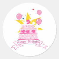 9 Year Old Birthday Cake