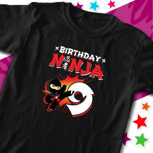 9 Year Old Comic Book Style Ninja 9th Birthday T-Shirt