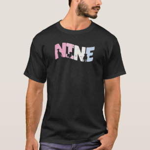 9 Year Old Cute Dog Birthday Girl 9th B day T-Shirt