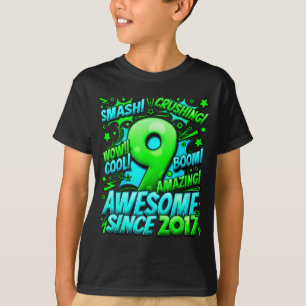 9 Year Old For Boys 9th Birthday Boy 9 Year Old Bo T-Shirt