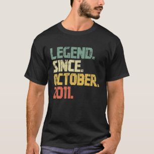 9 Year Old Gifts Boys Girls Legend Since October 2 T-Shirt