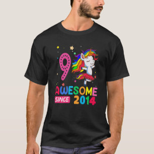 9 Year Old Girls Teens Unicorn 9th Birthday T-Shirt