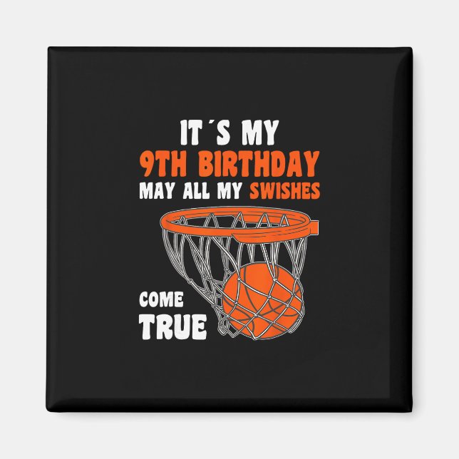 9 Year Old Happy 9th Birthday Sketll 9th Birthday  Magnet (Front)