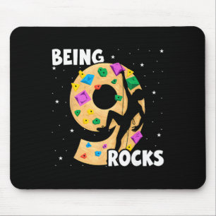 9 Year Old Rock Climbing 9th Birthday Adventures C Mouse Pad