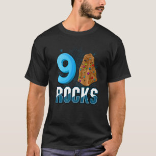 9 Year Old Rock Climbing Birthday Party 9th Birthd T-Shirt