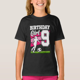 9 Year Old Soccer Birthday Party Theme T-Shirt