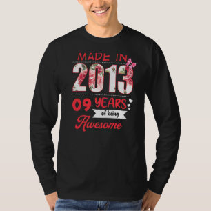 9 Year Old Vintage 2013 9th Birthday T-Shirt