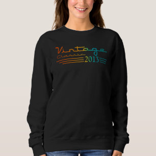 9 Year Old  Vintage 2013  Girls Boy 9th Birthday   Sweatshirt