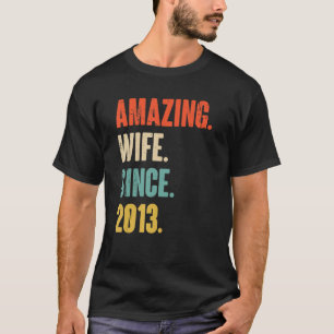 9 Year Wedding Anniversary For Her Amazing Wife Si T-Shirt