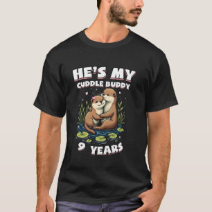 9 Years Couple Matching 9th Wedding Anniversary Ot T-Shirt