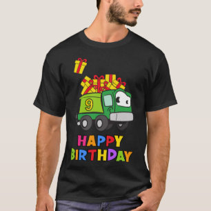 9 years old 9th Birthday animal yoga culture T-Shirt