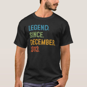9 Years Old 9th Birthday Boy Legend Since Decembe T-Shirt