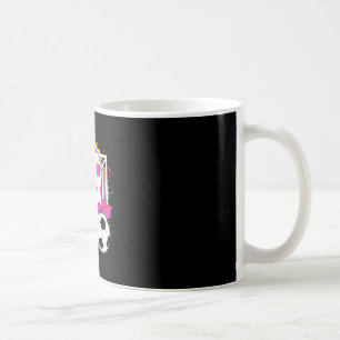 9 Years Old Birthday Girl 9th Birthday Soccer Them Coffee Mug