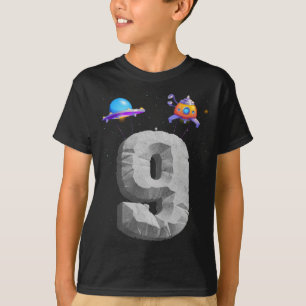9 Years Old boy 9th Birthday Boy Gifts Astronaut T-Shirt
