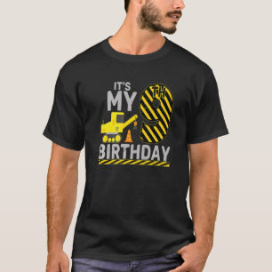 9 Years Old Boy It's My 9th Birthday Construction  T-Shirt