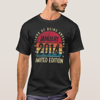 9 Years Old January 2014 9th Birthday T-Shirt