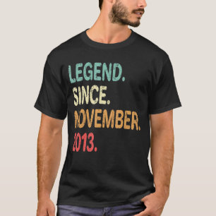 9 Years Old  Legend Since November 2013 9th Birthd T-Shirt
