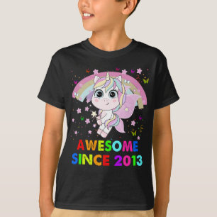 9 Years Old Unicorn Cutie 9th Birthday Unicorn Gif T-Shirt