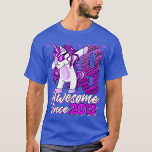 9 Years Old Unicorn Dabbing 9th Birthday Girl Unic T-Shirt