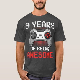 9 Years Old Video Game 9th Birthday For Boys Kids T-Shirt