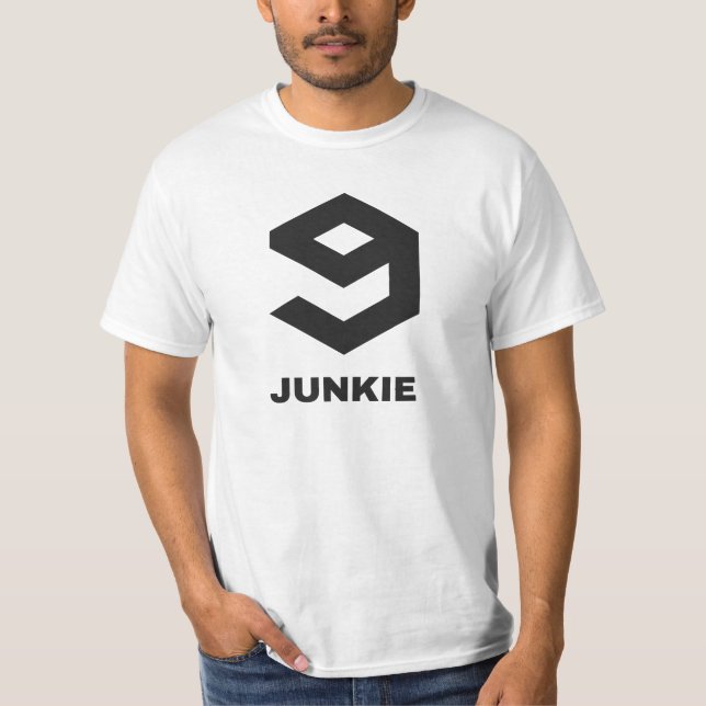 9gag junkie! When 9000 posts are not enough.. T-Shirt (Front)