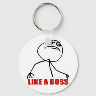 9GAG like a boss keychain