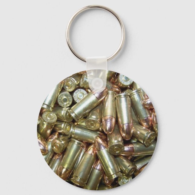 9mm ammo Ammunition Key Ring (Front)