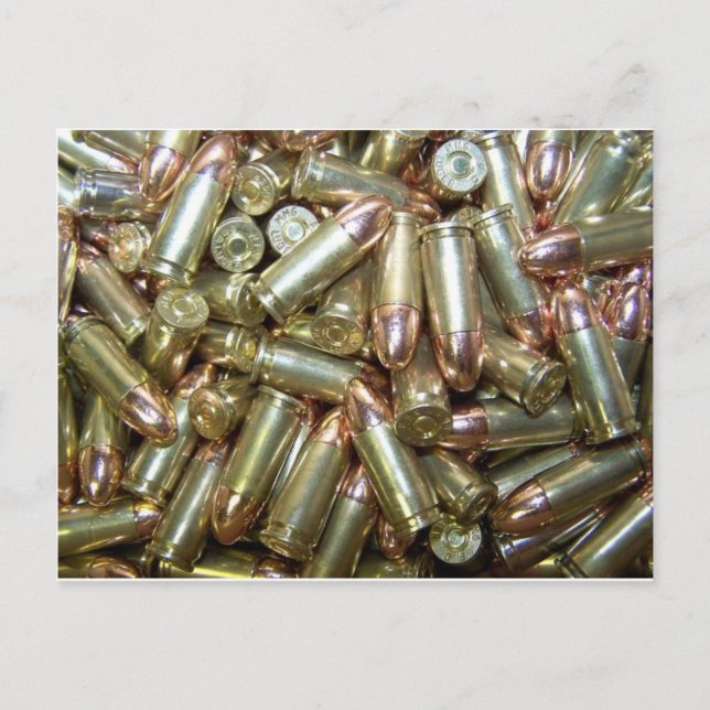 9mm ammo Ammunition Postcard (Front)