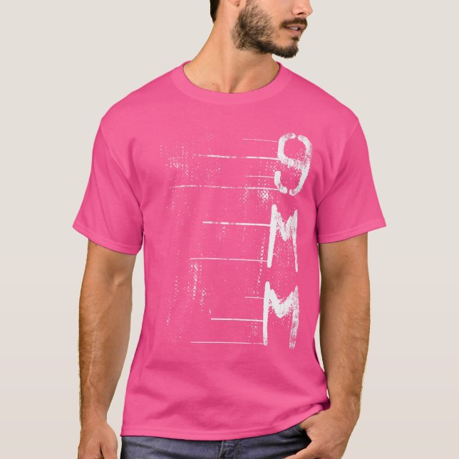 9Mm Gun Ammo Firing Range Target Practice Hunting  T-Shirt (Front)