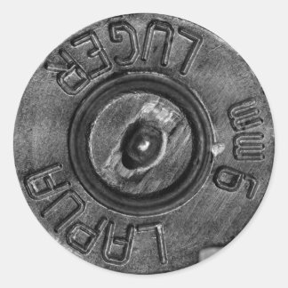 9mm Luger Classic Round Sticker