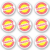 9PCS Ecommerce Fragile Stickers