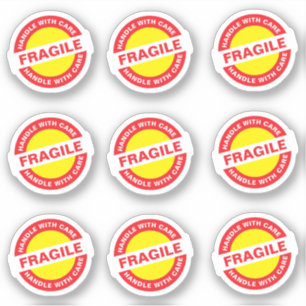 9PCS Ecommerce Fragile Stickers