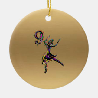 9th & 10 th day xmas, bywhacky, ceramic tree decoration