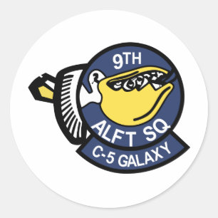 9th Airlift Squadron Classic Round Sticker