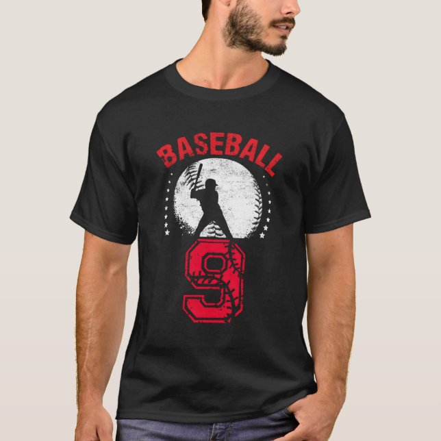 9Th Baseball 9 T-Shirt (Front)