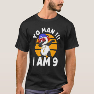 9th Birthday 9 Year Old Boy Dabbing Birthday T-Shirt