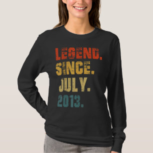 9th Birthday 9 Years Old Legend Since July 2013 T-Shirt