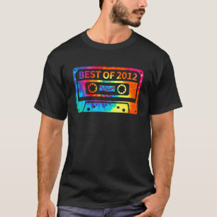 9Th Birthday 9 Years Old Tie Dye Best 2012 Cassett T-Shirt