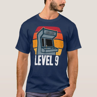 9th Birthday 9 Years Old Video Game Level 9 Retro  T-Shirt