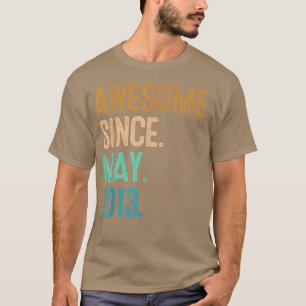 9th birthday Awesome since May 2013  T-Shirt