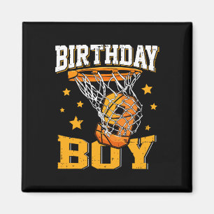 9th Birthday Basketball Boy 9 Year Old Basketball Magnet