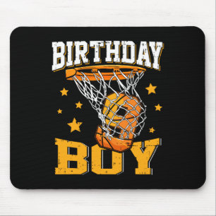 9th Birthday Basketball Boy 9 Year Old Basketball Mouse Pad