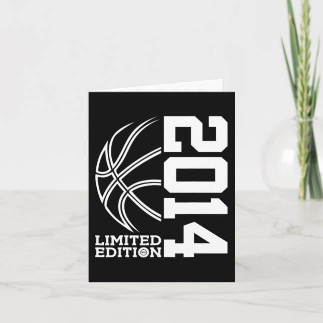 9th Birthday Basketball Limited Edition 2014 1 Card (Front)