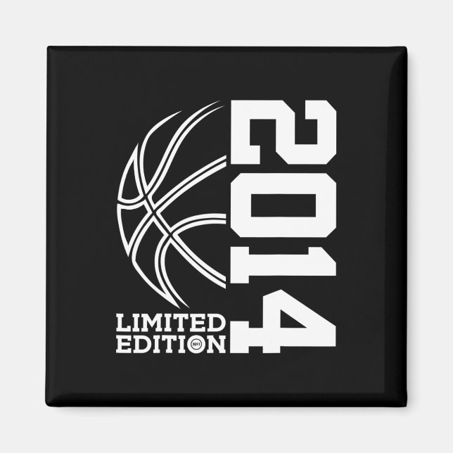 9th Birthday Basketball Limited Edition 2014 1 Magnet (Front)