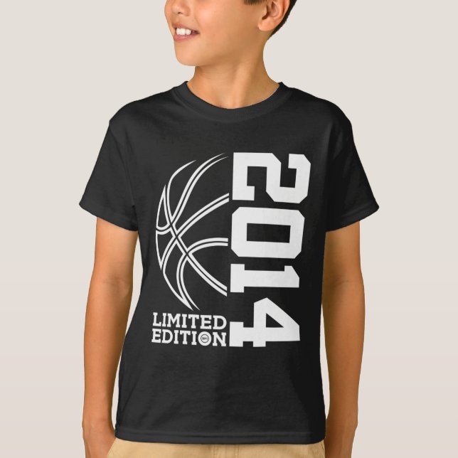 9th Birthday Basketball Limited Edition 2014 1 T-Shirt (Front)