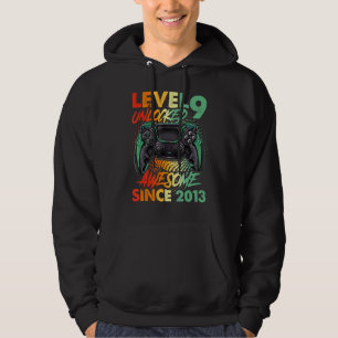 9th Birthday Boy Level 9 Unlocked Awesome 2013 Vid Hoodie